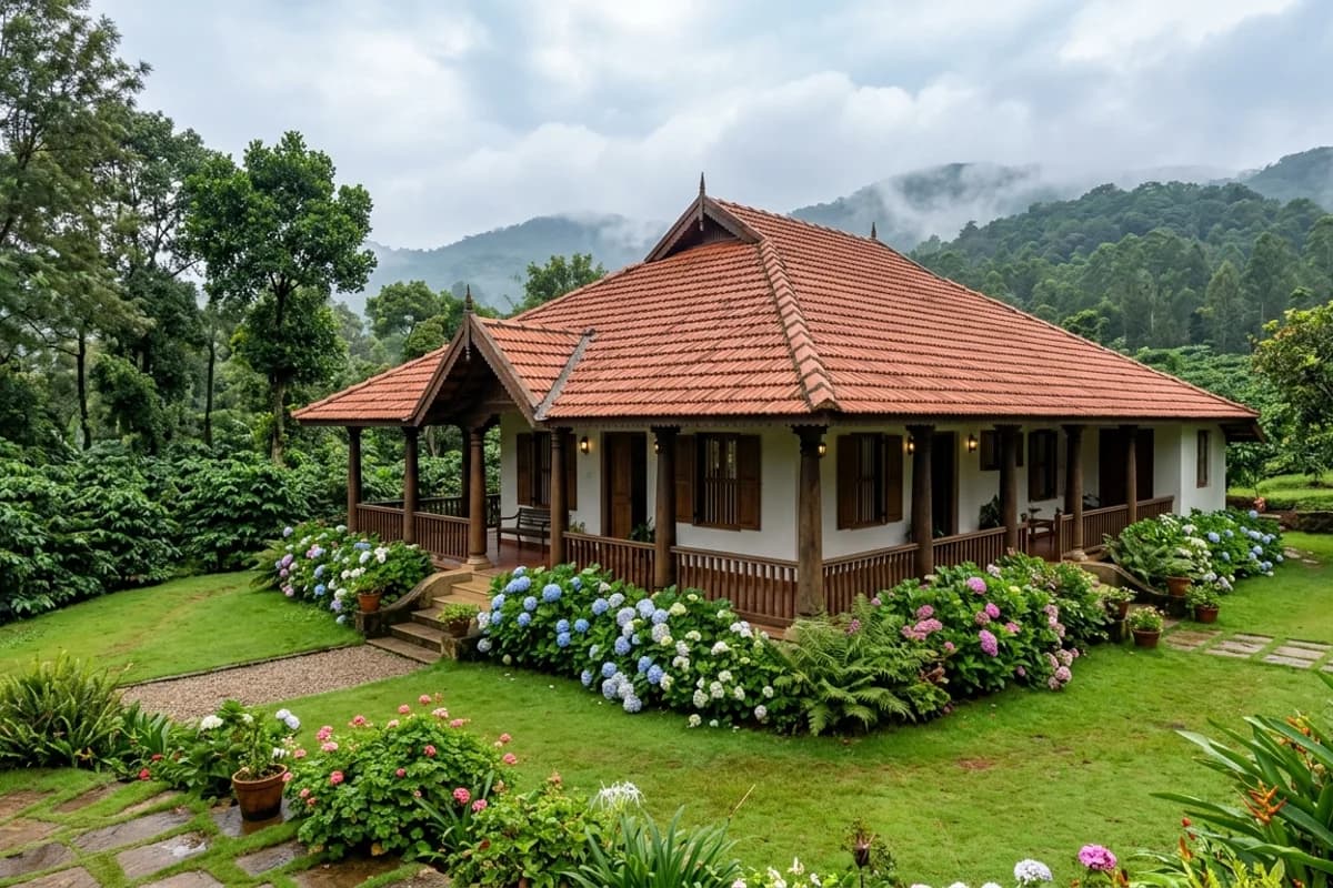 Napoklu traditional Kodagu countryside, Ainmane heritage and river valleys